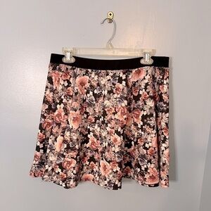 Junior’s XHILARATION Floral Skater Skirt - Size XL
